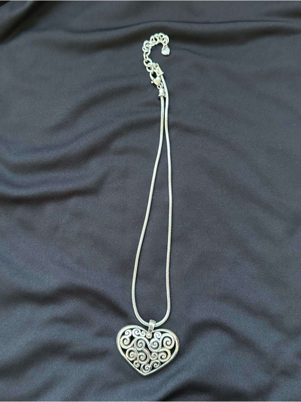 Brighton Diva heart filigree Pendant Necklace - Picture 2 of 6